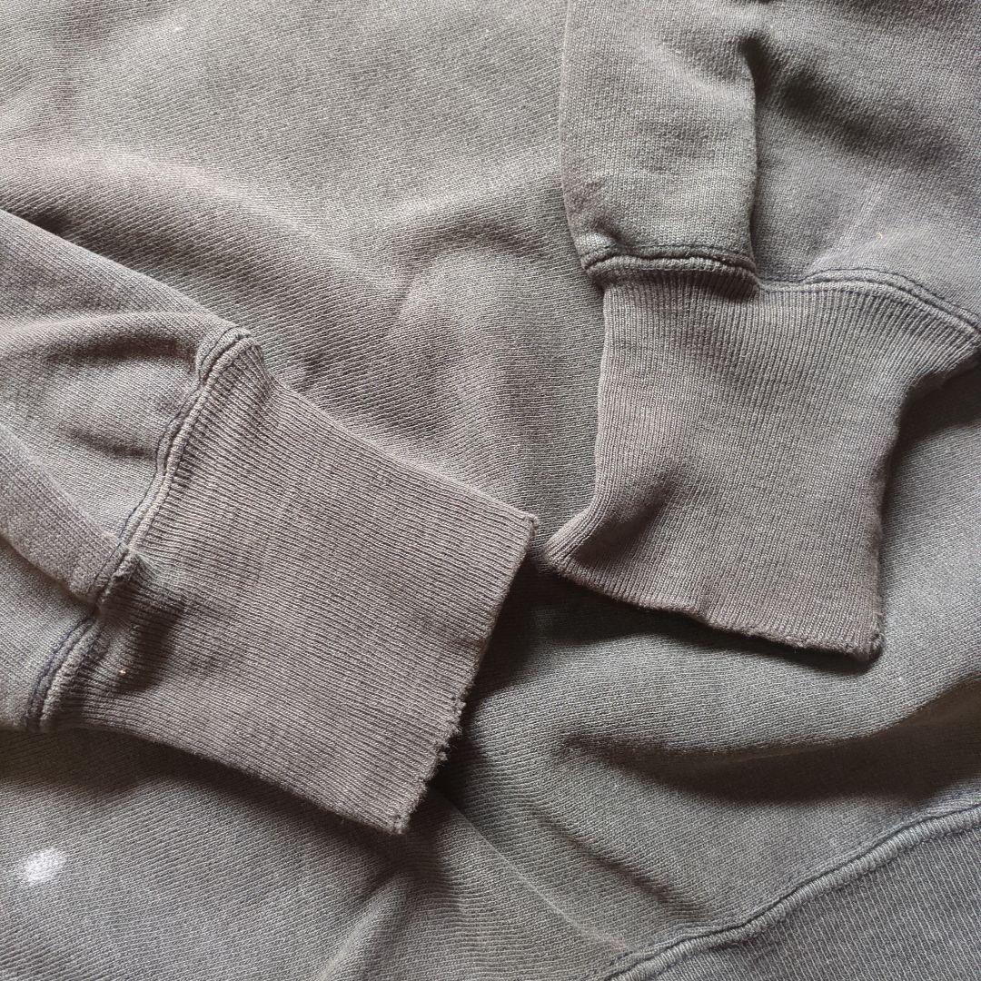 【黒 usa製】チャンピオン スウェット XL フェード ブラック ビンテージ