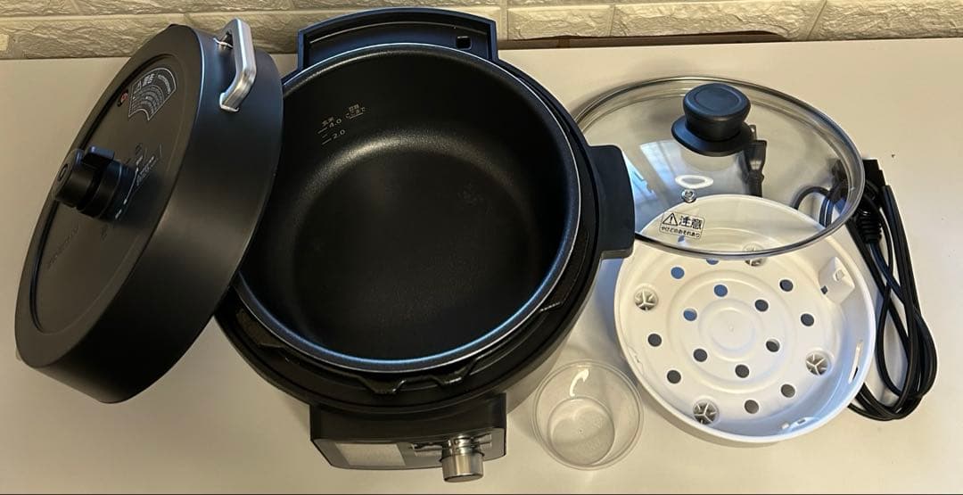 アイリスオーヤマ 電気圧力鍋 4.0LブラックKPC-MA4-B 時短料理　炊飯