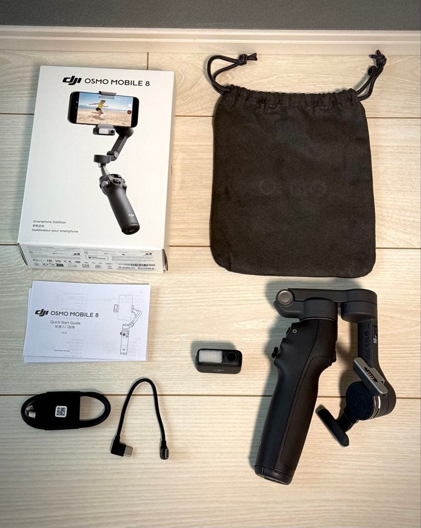 DJI Osmo Mobile 8 OM8 使用は室内動作テスト1回のみ！