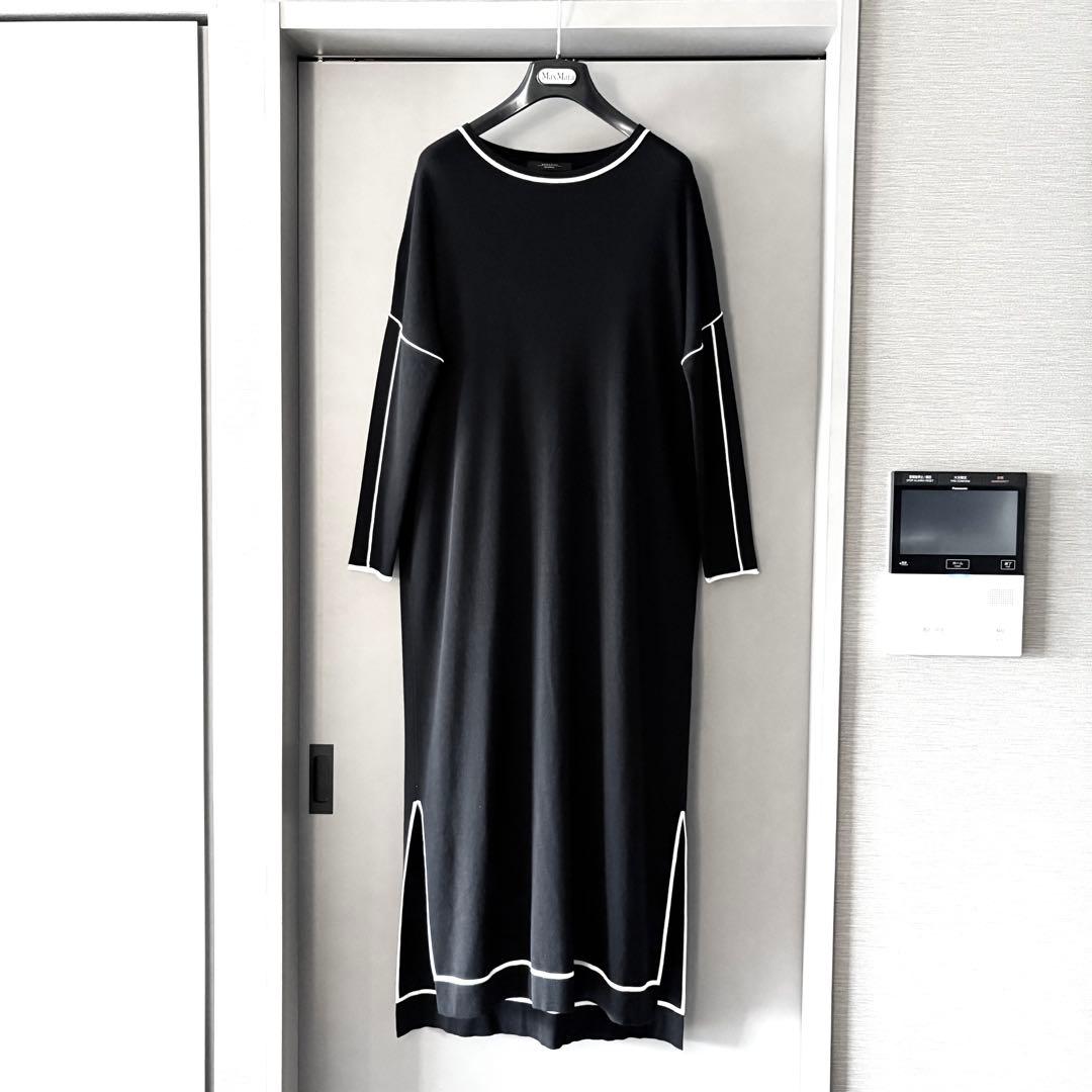 新品同様‼️マックスマーラ さらさら　ふんわりシルエット ニットワンピース