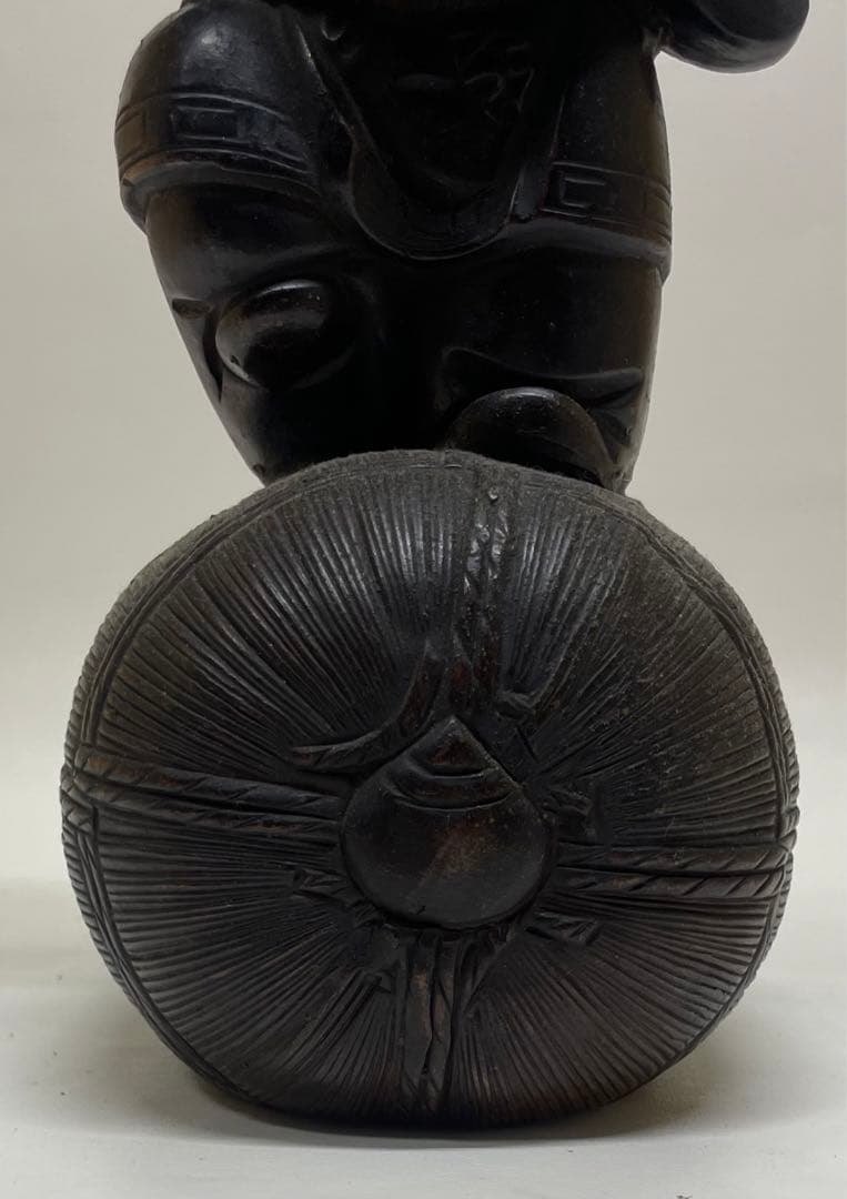 古備前　獅子被　獅子舞　細密細工　大黒天　七福神　縁起物　置物