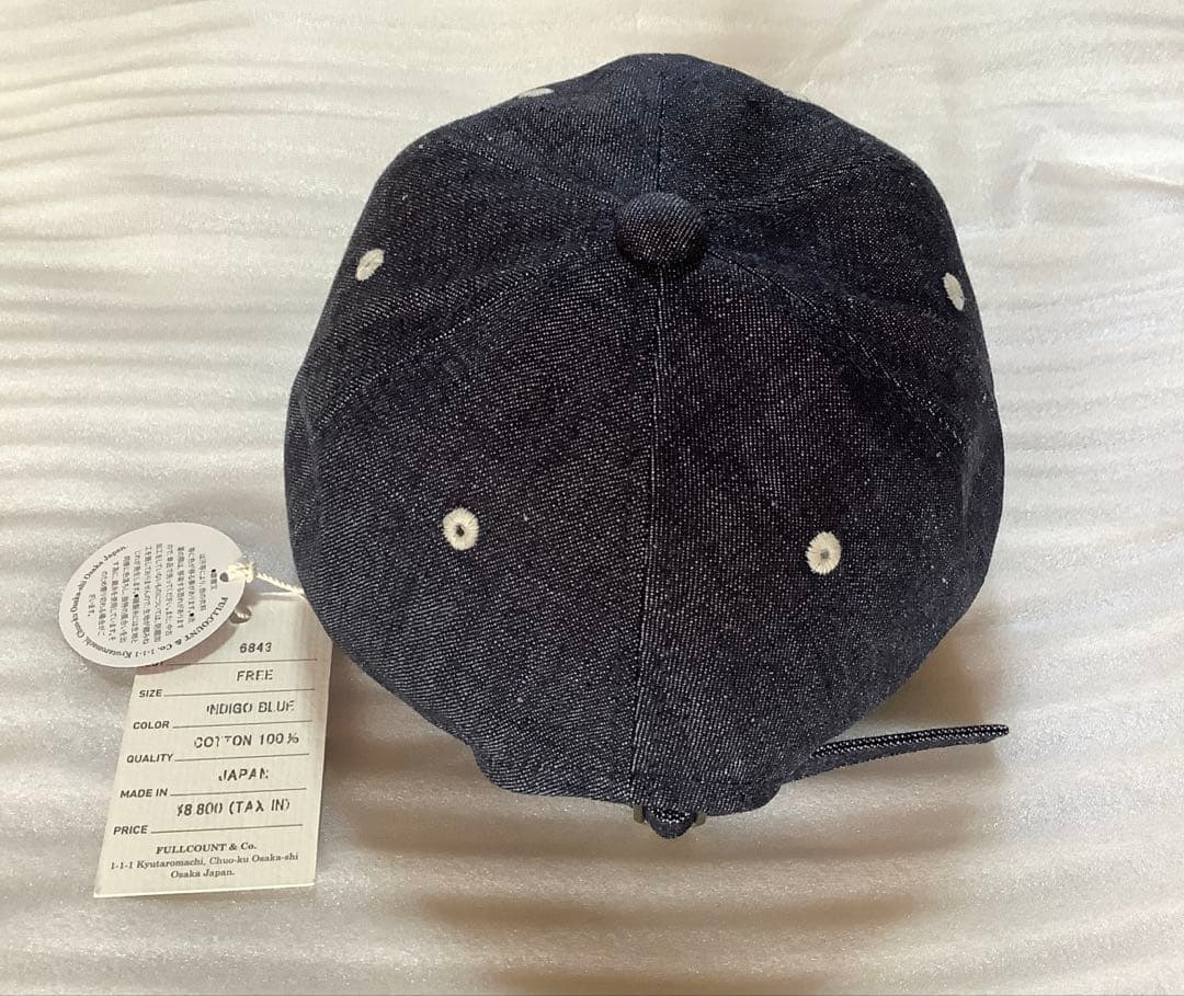 [新品 未使用品]FULLCOUNT フルカウント デニムキャップ Fロゴ