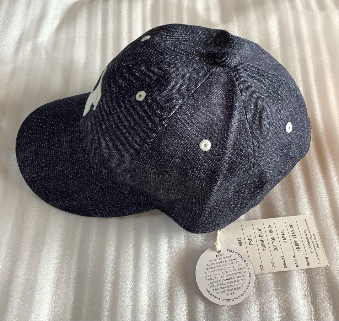 [新品 未使用品]FULLCOUNT フルカウント デニムキャップ Fロゴ