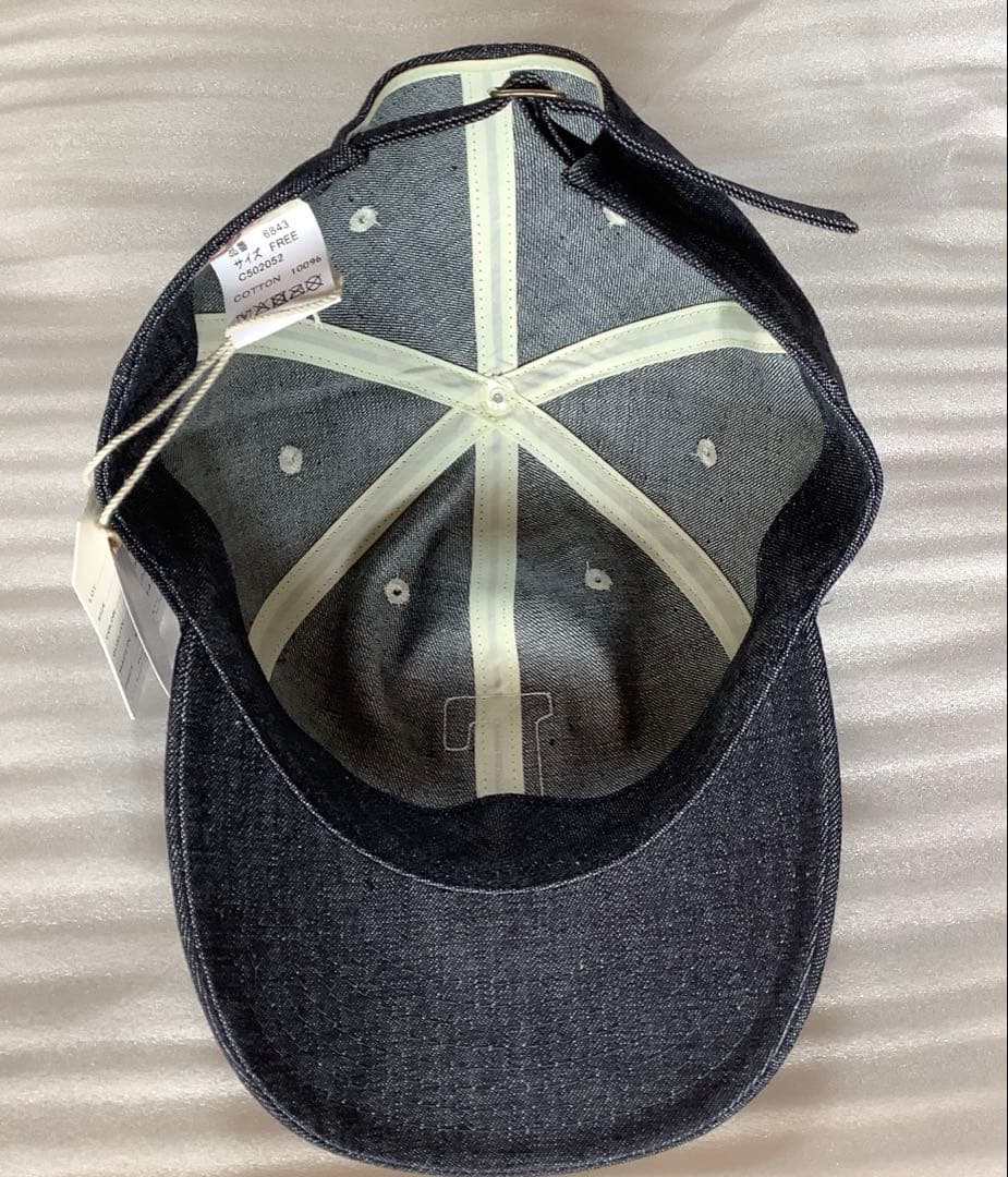 [新品 未使用品]FULLCOUNT フルカウント デニムキャップ Fロゴ
