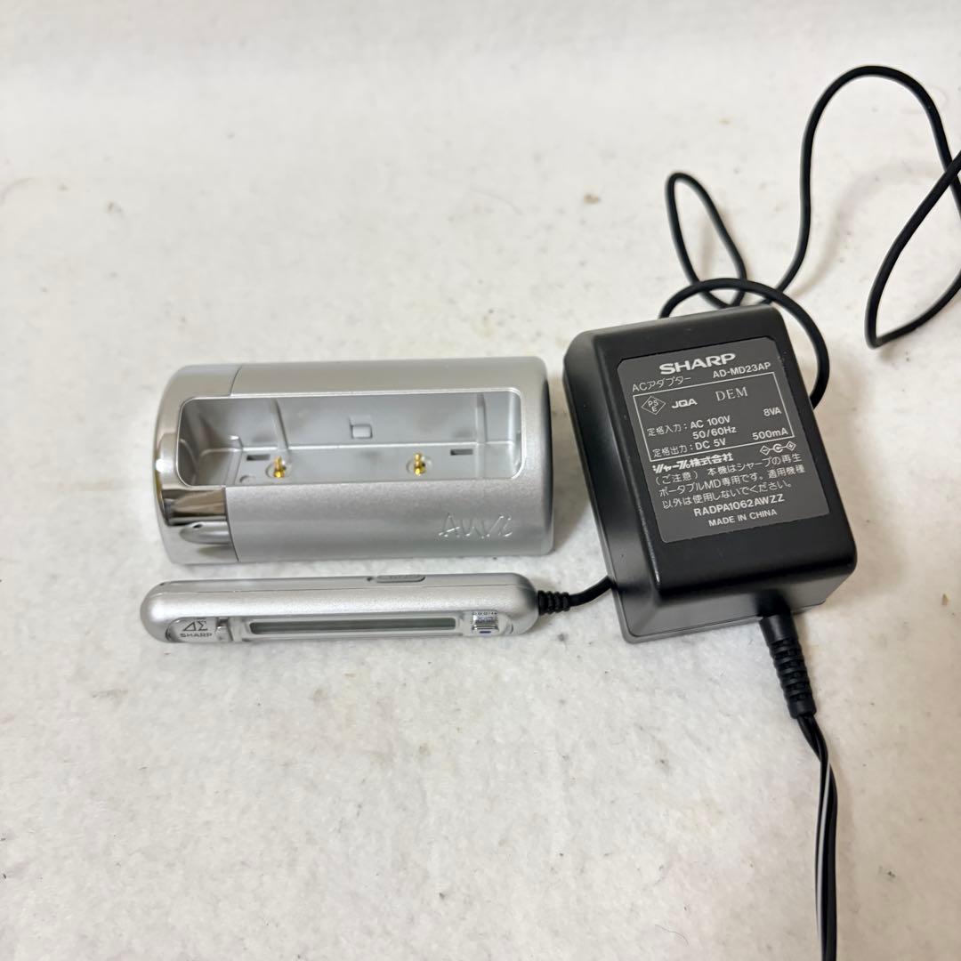 SHARP AUVI ポータブルMDプレイヤー MD-DS55 リモコン 動作品