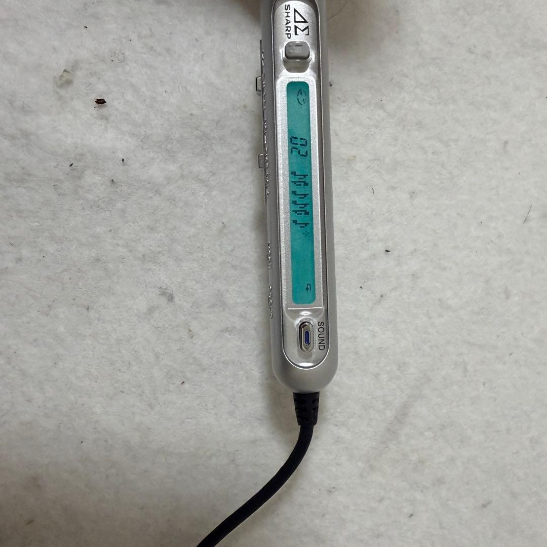 SHARP AUVI ポータブルMDプレイヤー MD-DS55 リモコン 動作品