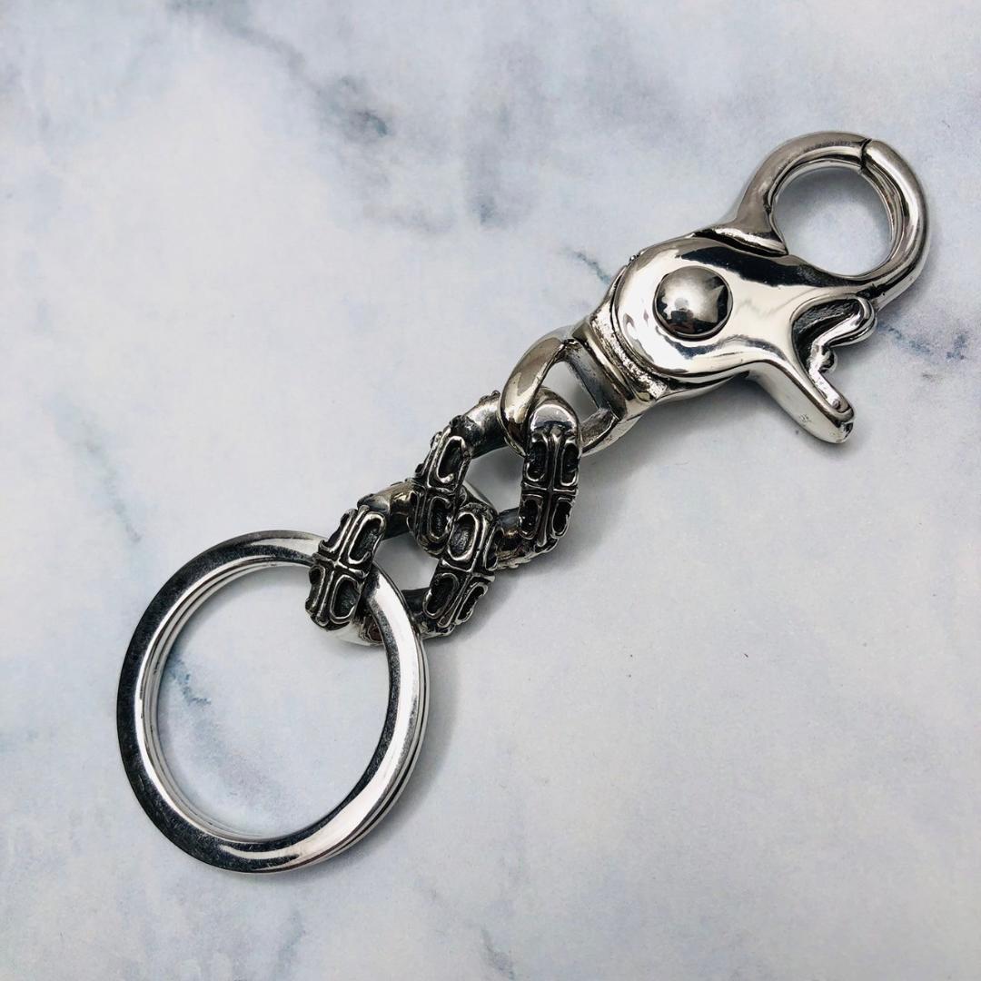 シルバー925 キーリング　キーホルダー　クロス　プラス　人気　３－１