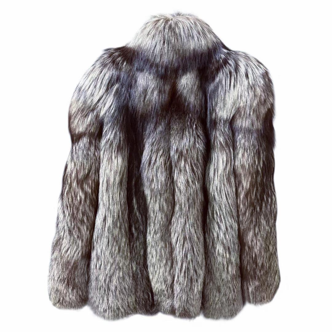 美品　Chombert　毛皮　フォックスコート　リアルファー　柔らか　肉厚◎