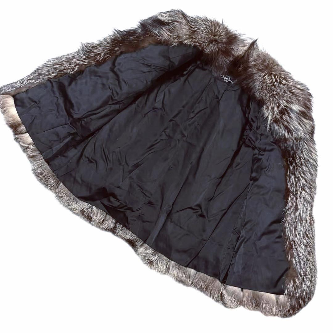 美品　Chombert　毛皮　フォックスコート　リアルファー　柔らか　肉厚◎
