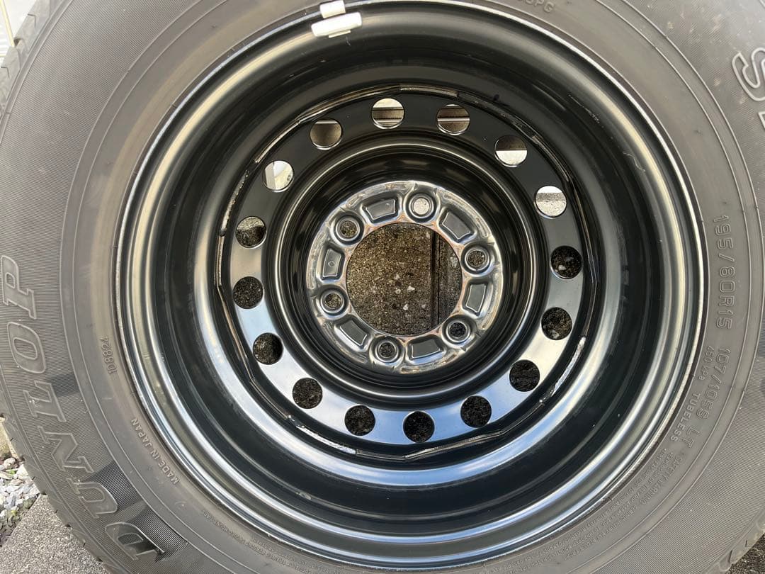 ハイエース　純正　DUNLOP 195/80R15 タイヤホイール4本セット