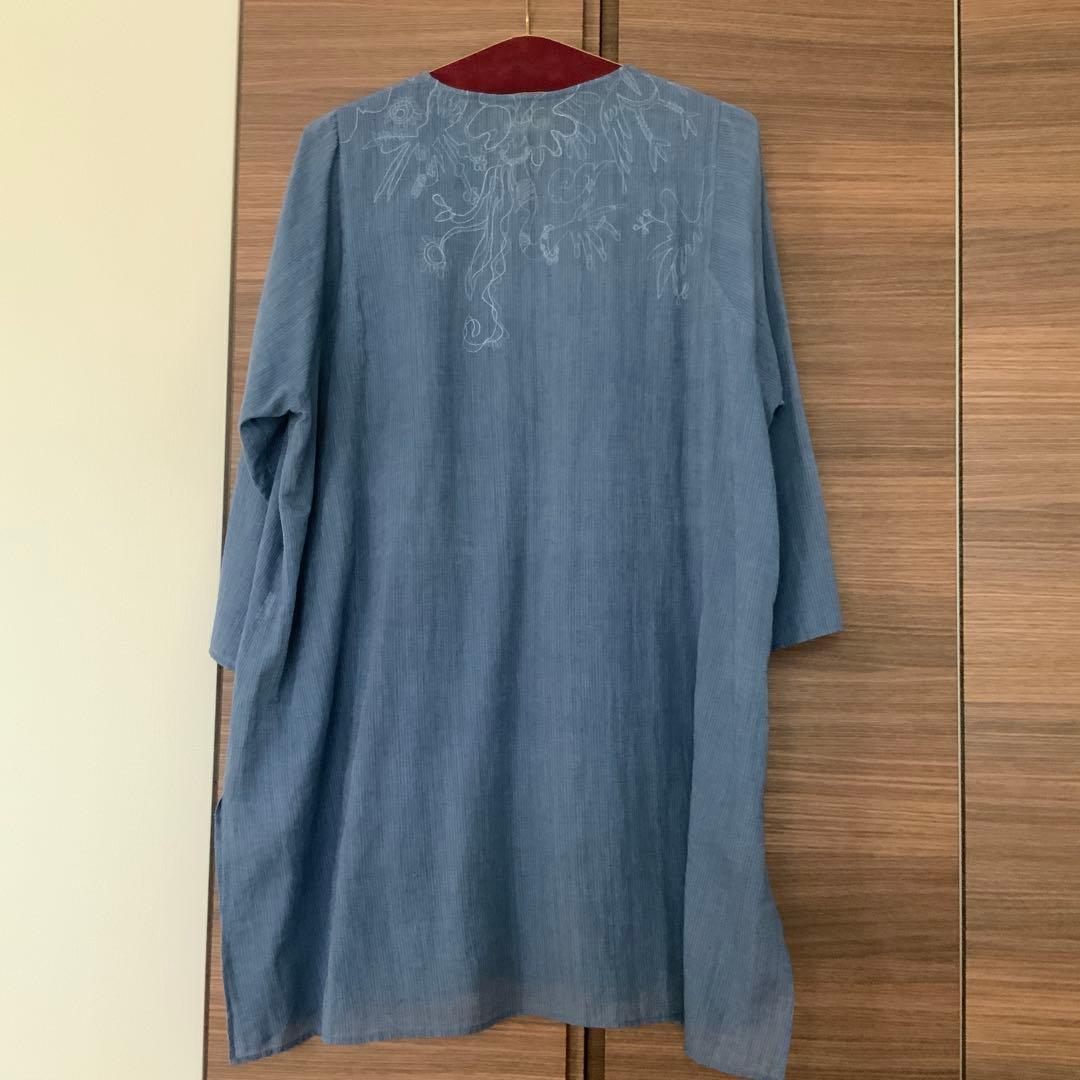 手織　刺繍　チュニック　ヨーガンレール