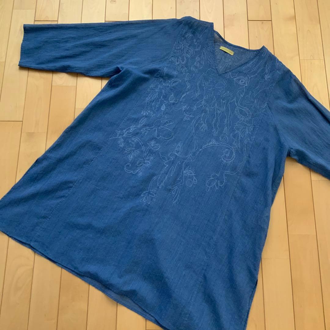 手織　刺繍　チュニック　ヨーガンレール