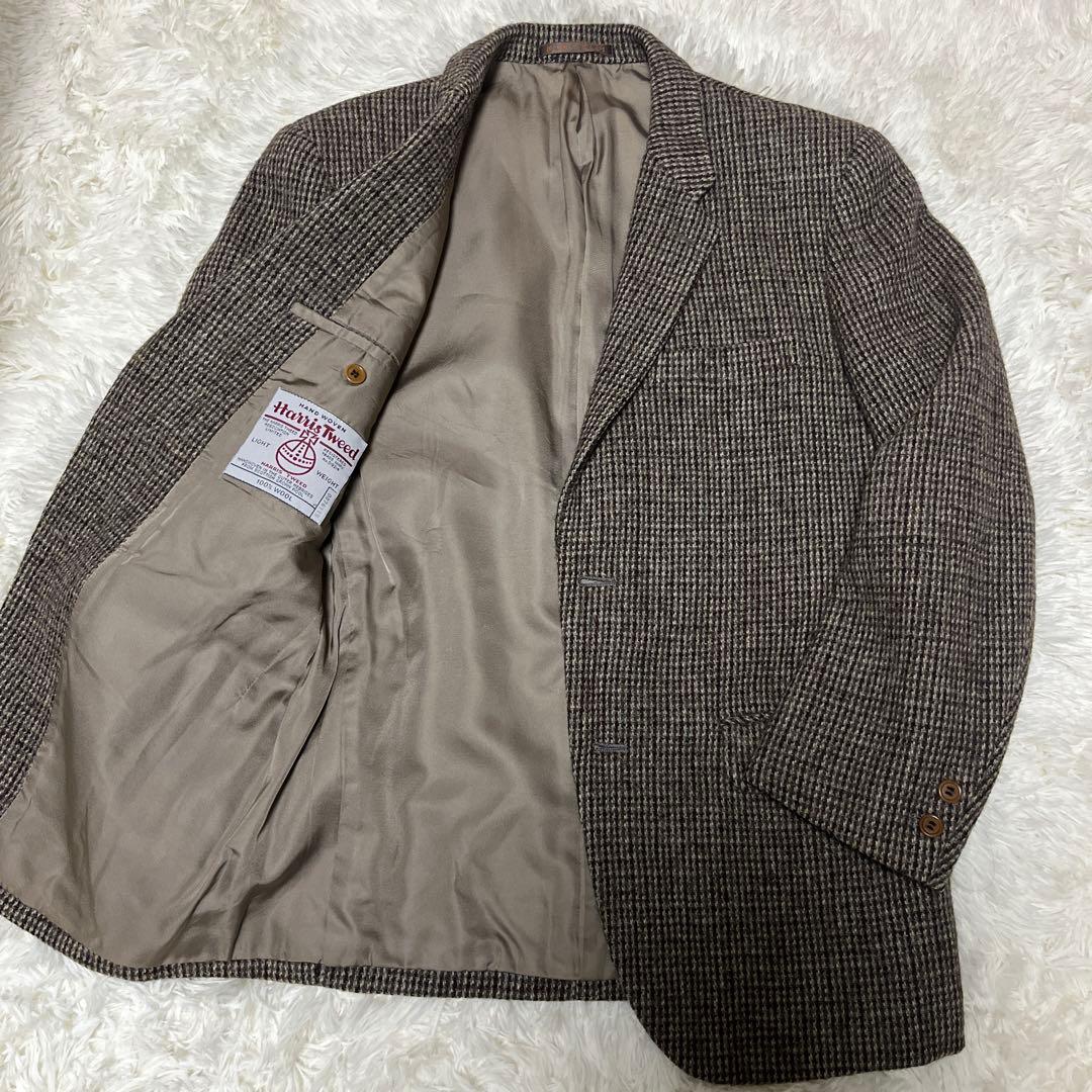 最終値下げ！極美品ハリスツイード テーラードジャケット ツイード ヘリンボーン