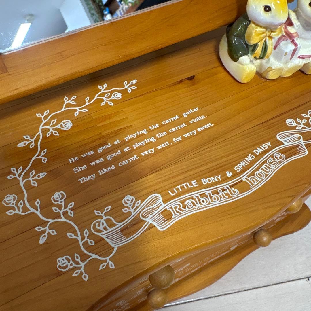 Rabbit house ラビットハウス オルゴール 小物入れ メイクボックス