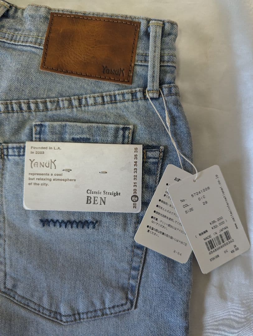 YANUK Classic Straight BEN デニム　29 未使用