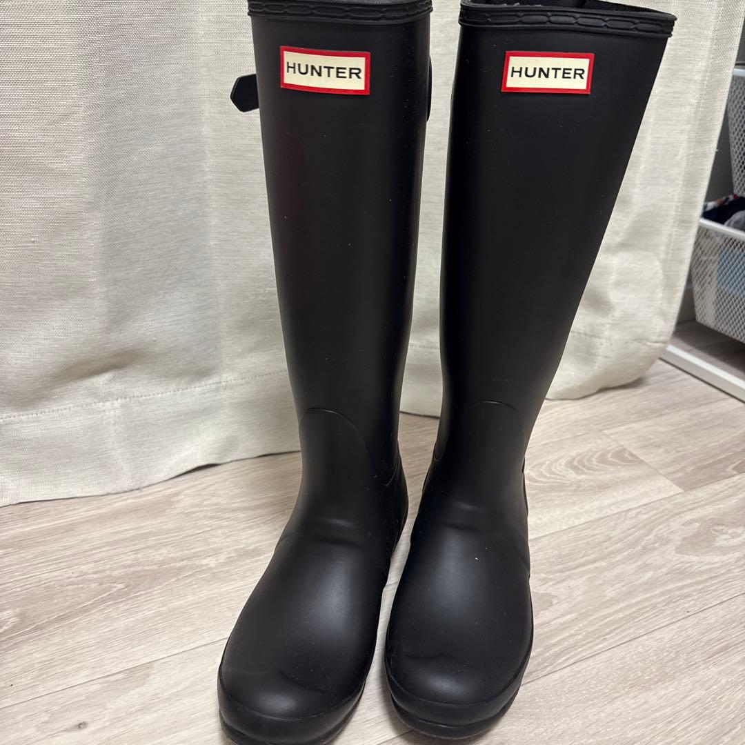 HUNTER ブラック 長靴 UK 4 / EU 37 / US 6
