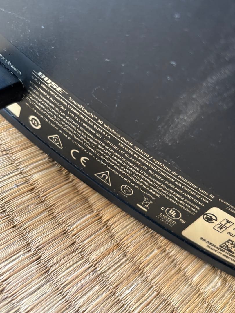 bose スピーカーサウンドタッチ30簡単の動作確認済み