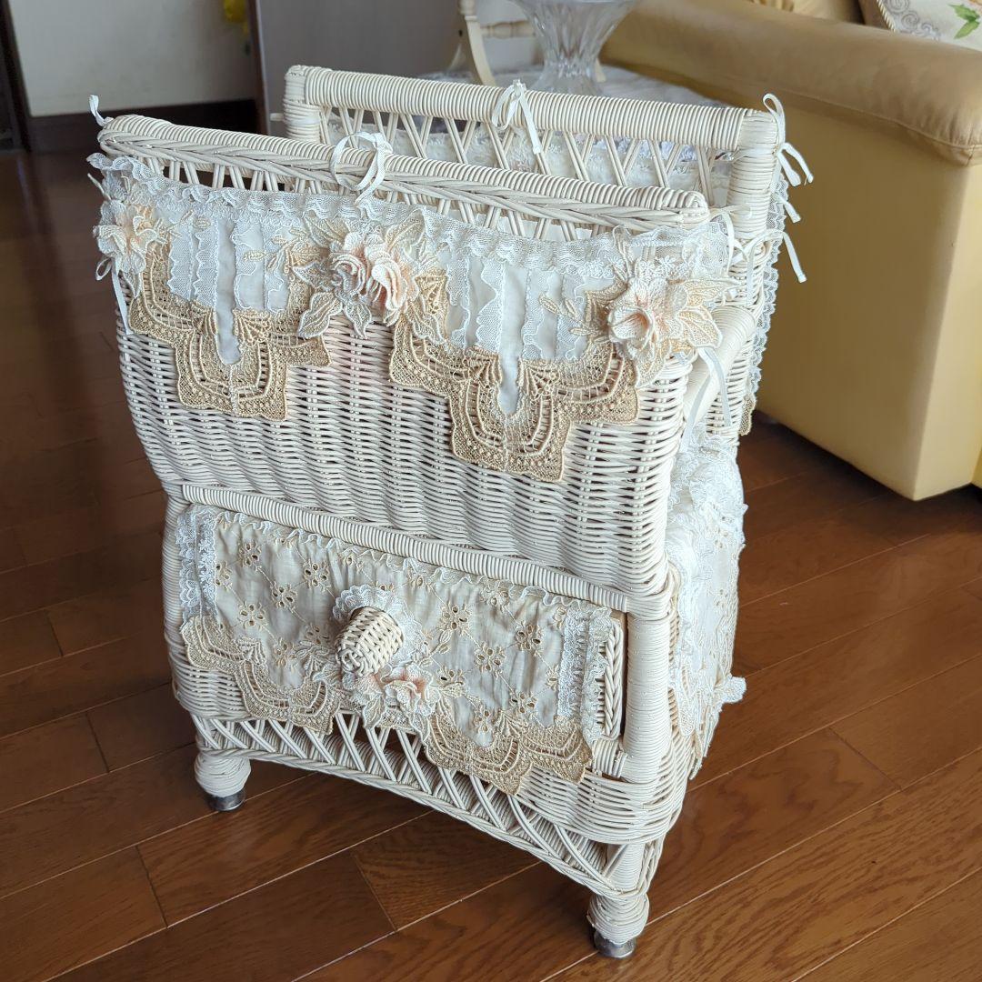 みつ　さえらヒスクローネ　チェスト　スリッパ・マガジンラック（引き出し1個