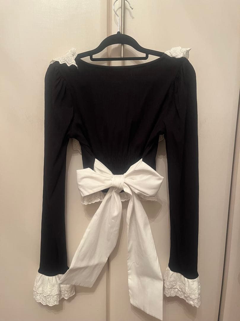 Ank Rouge アンクルージュ プリンセステレコTOPS ブラック