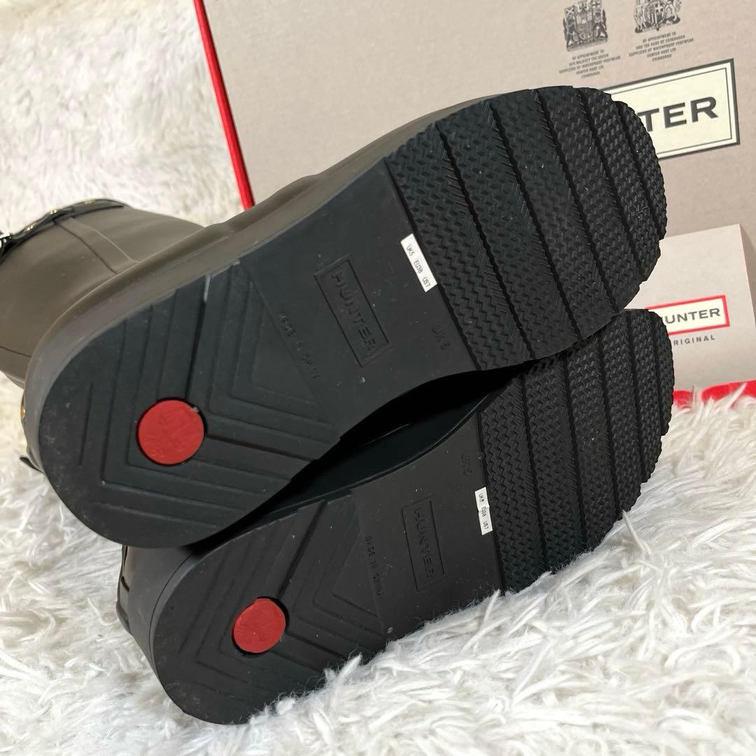 HUNTER ブラック 長靴 スタッズ付き