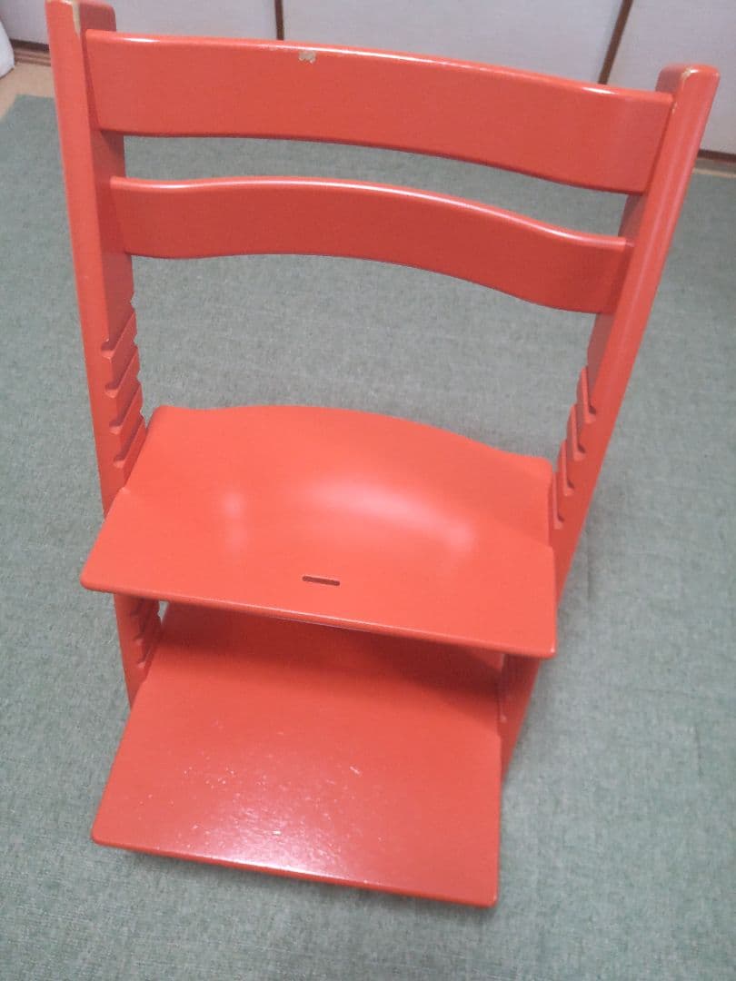 説明書付 ストッケ トリップトラップ オレンジ STOKKE