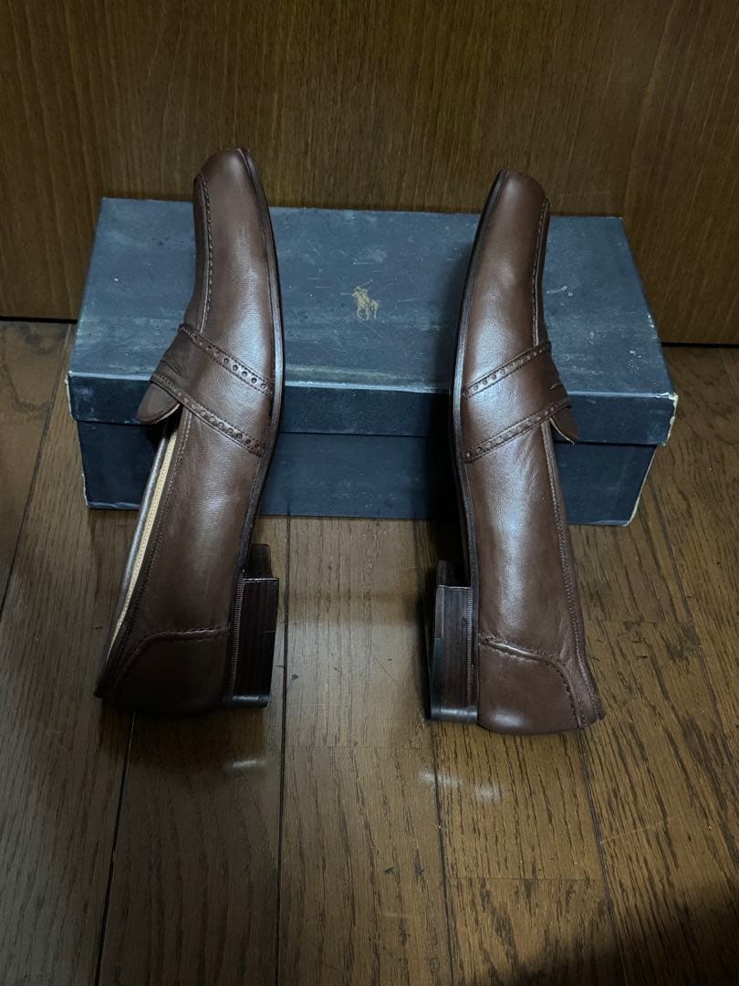 Polo Ralph Lauren ブラウン レザー ローファー