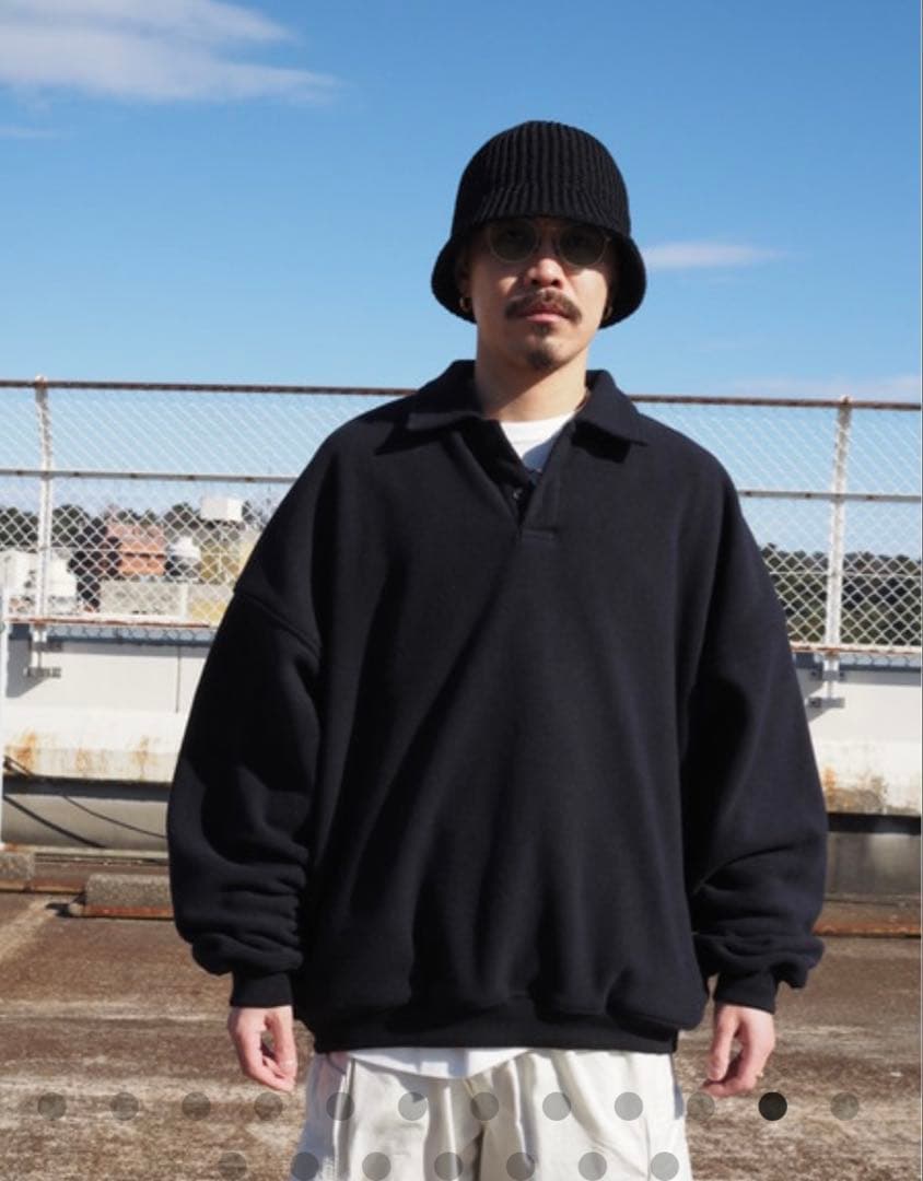 トップス COOTIEPRODUCTIONSFleece Sweat Polo Shirt
