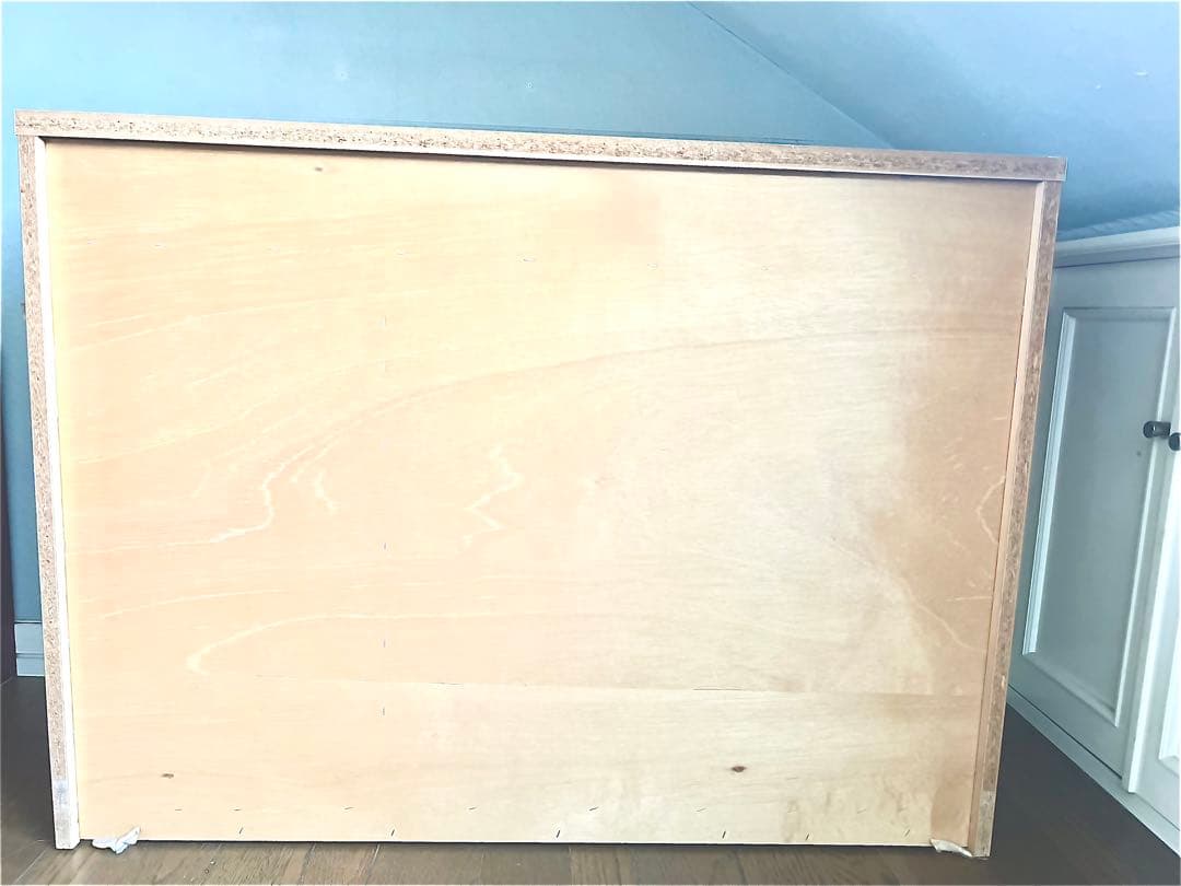 取手部分がまるっこくて可愛いチェスト白　11杯　5段