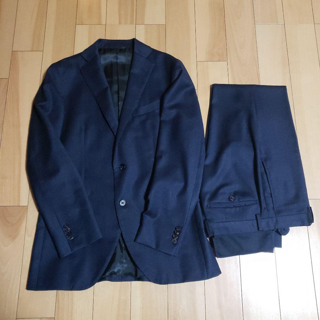 ユニバーサルランゲージ　秋冬スーツ／2つボタン／CANONICO／ウール100%