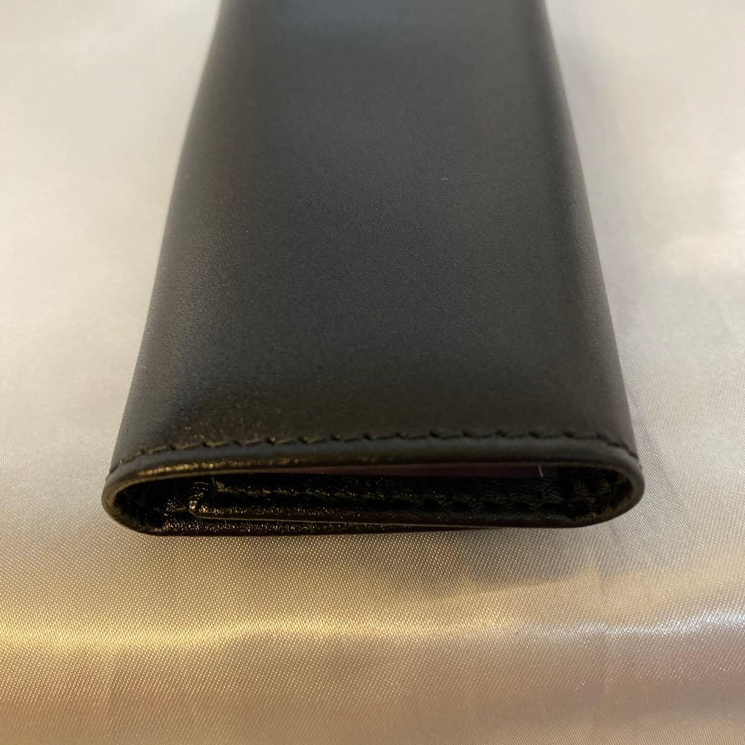 ETTINGER LONDON エッティンガー　ブラックレザーキーケース