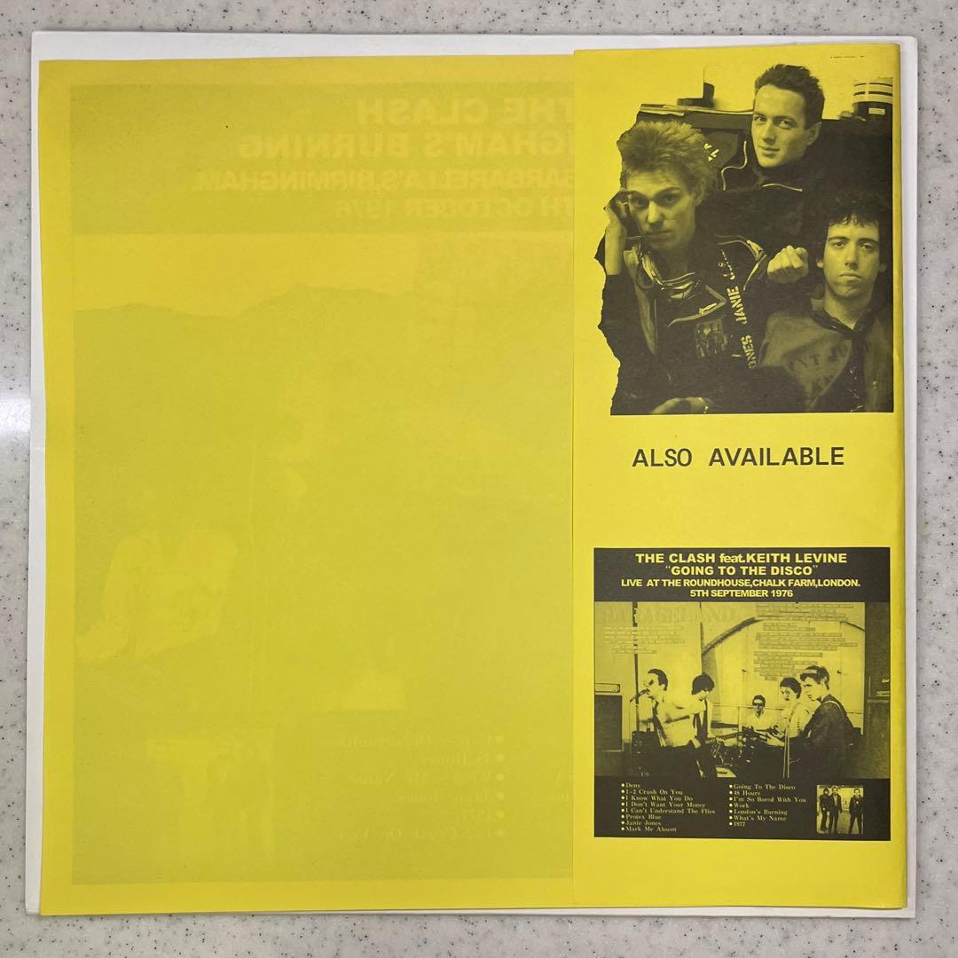 稀少!! 第2期 ORIGINAL CLASH 1976年ライヴ!! LP