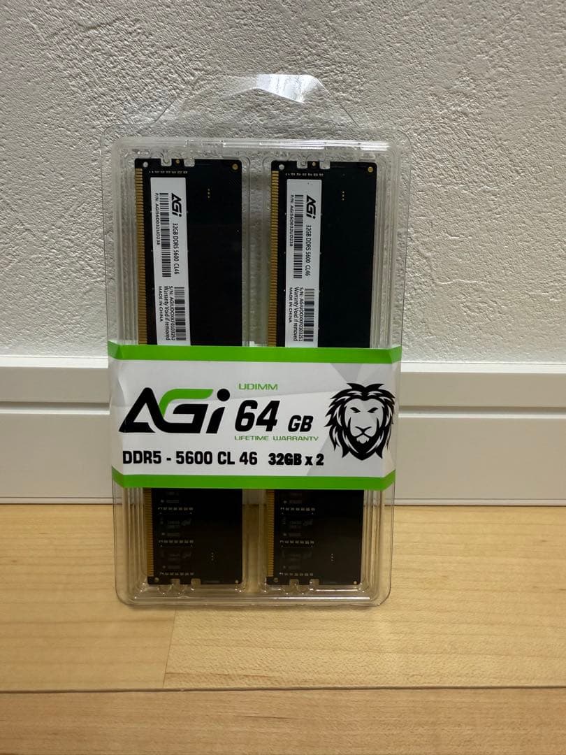 最終 AGI UD238 32GBx2 DDR5 PC5-44800 新品未開封