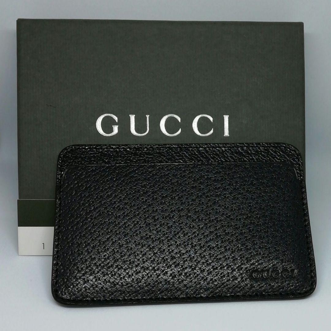 【未使用】 グッチ　GUCCI　マチ無しカードケース　名刺入れ　レザー