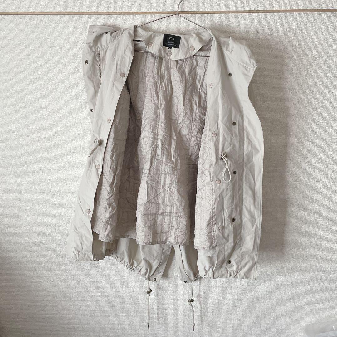 【23区/EMMETEX】ライトタッサーフーデッドコート40ライナー付