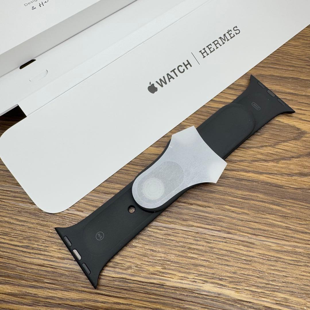 2246 Apple Watch エルメス　ブラック　スポーツバンド　シリコン