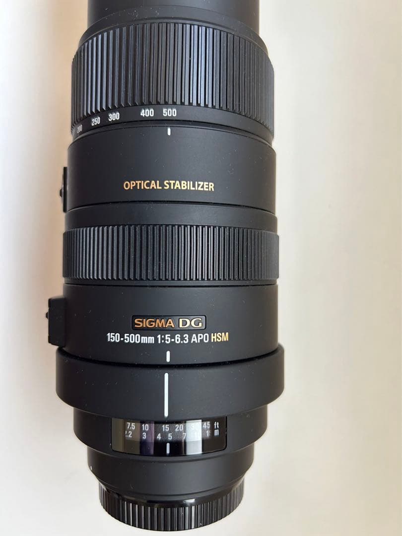 SIGMA DG 150-500 15:63 APO HSM Canon 3点