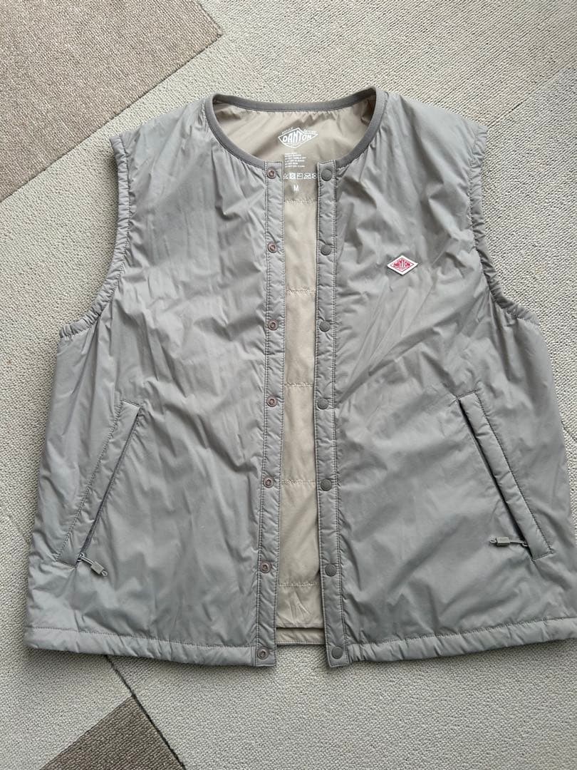 DANTON ナイロンストレッチタフタ イン サレーション ベスト トープ