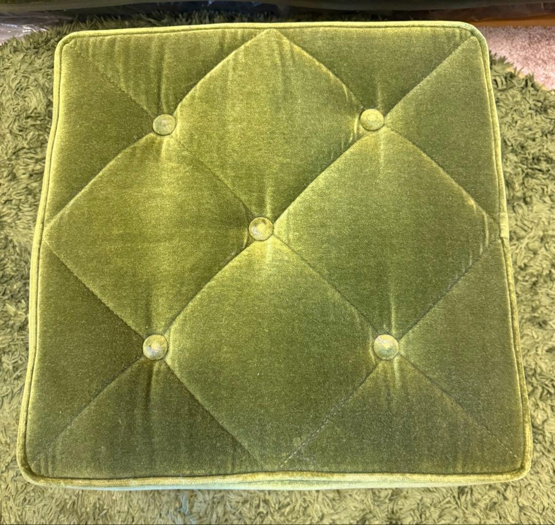 カリモク60 オットマン モケットグリーン