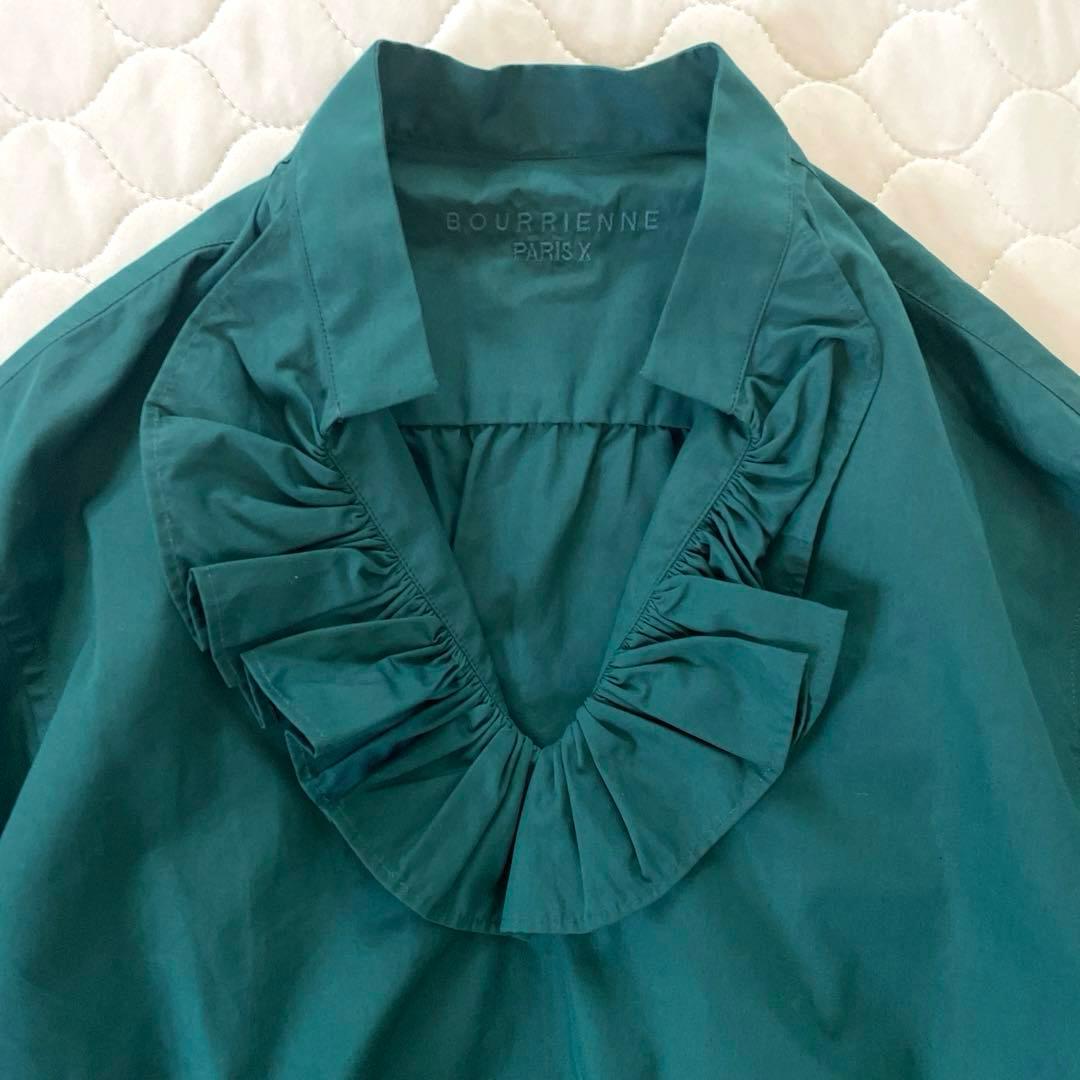 【極美品】定価7.3万✴︎ブリエンヌパリディス コットンフリルカラーブラウス