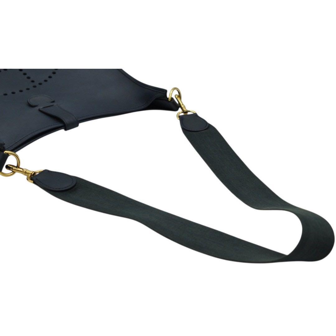 HERMES エヴリン 1 GM ショルダーバッグ ダークネイビー 〇Y刻印