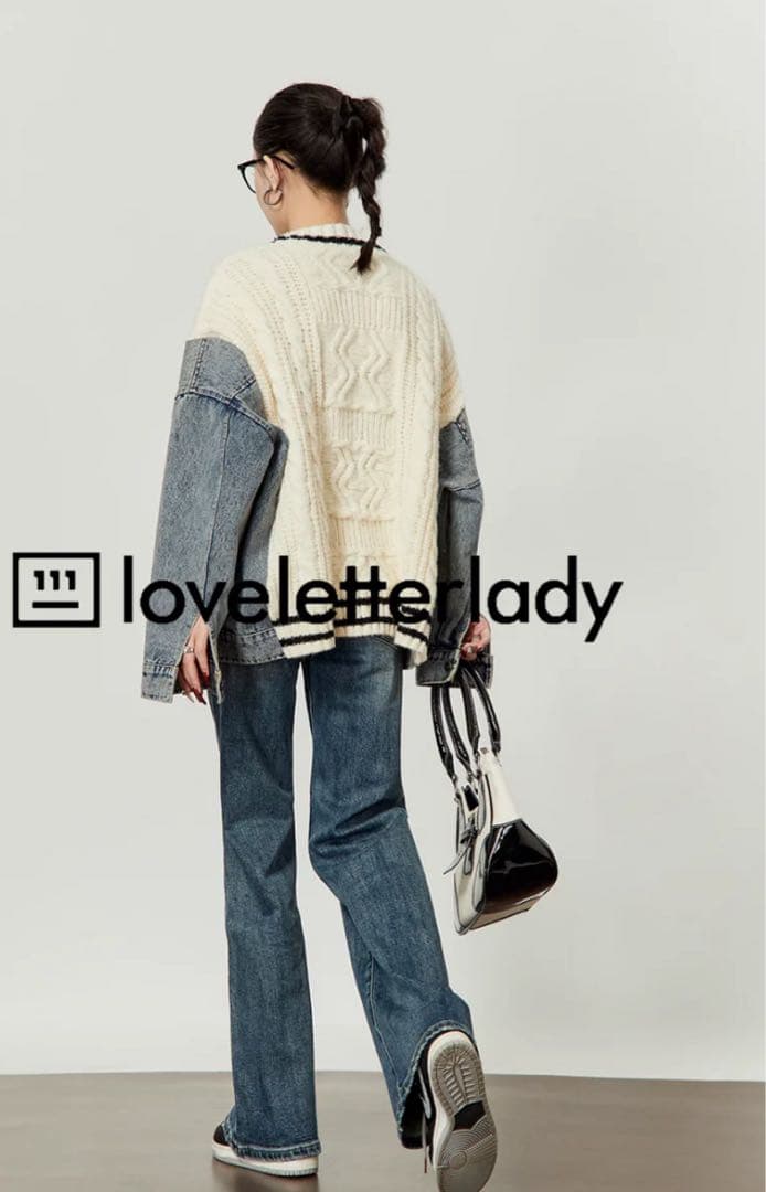 AuroraBoutique LLL LAB ニット＆デニムジャケット