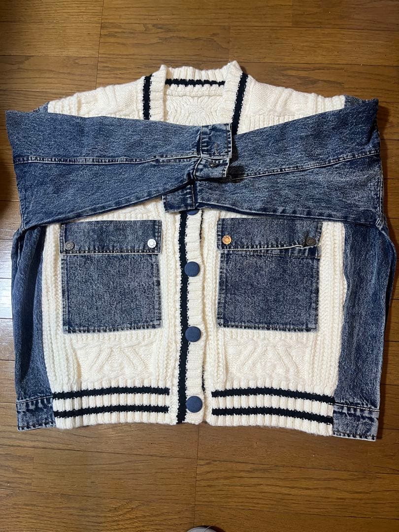 AuroraBoutique LLL LAB ニット＆デニムジャケット