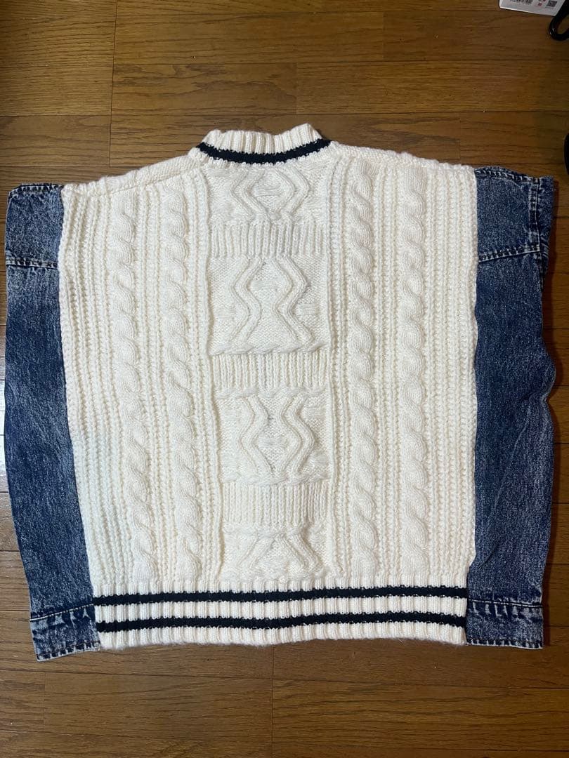 AuroraBoutique LLL LAB ニット＆デニムジャケット