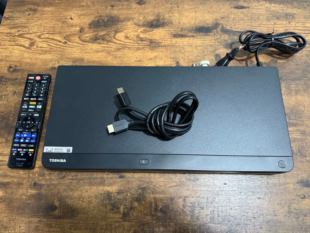 東芝 REGZA DBR-W1009 ブルーレイ DVDレコーダー 2020