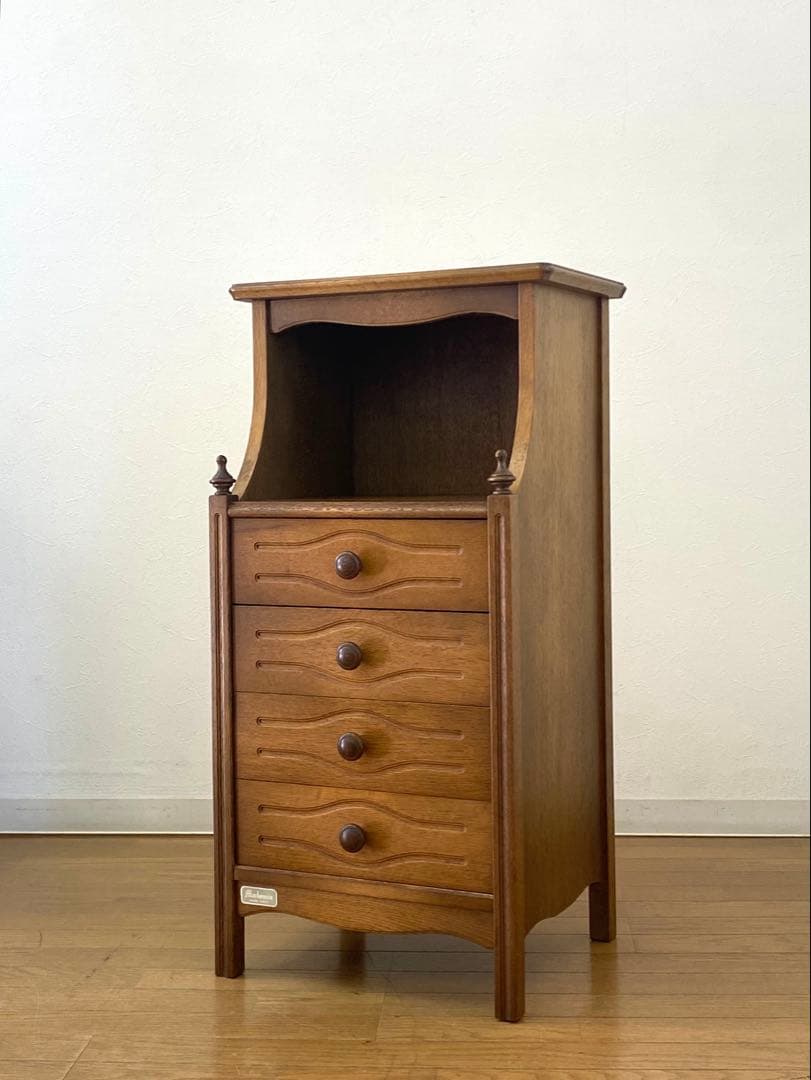 美品 綾野製作所 アヤノクラフト 収納 整理 棚 コンソール 電話台 飾り棚