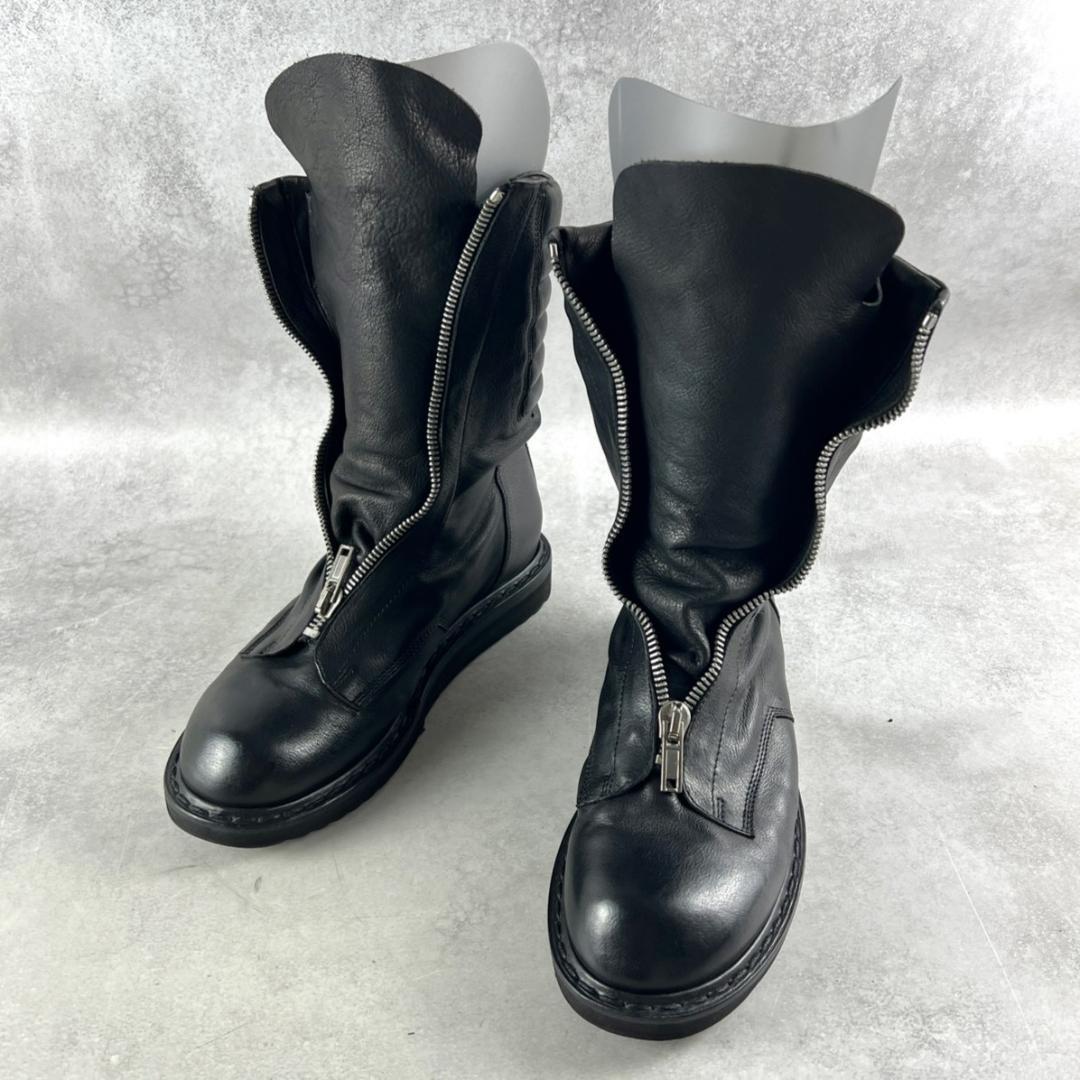 希少　リックオウエンス　バスケットクリーパー　センタージップ　ブーツ　黒ブラック