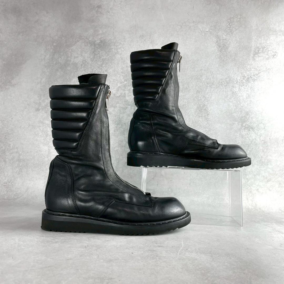 希少　リックオウエンス　バスケットクリーパー　センタージップ　ブーツ　黒ブラック