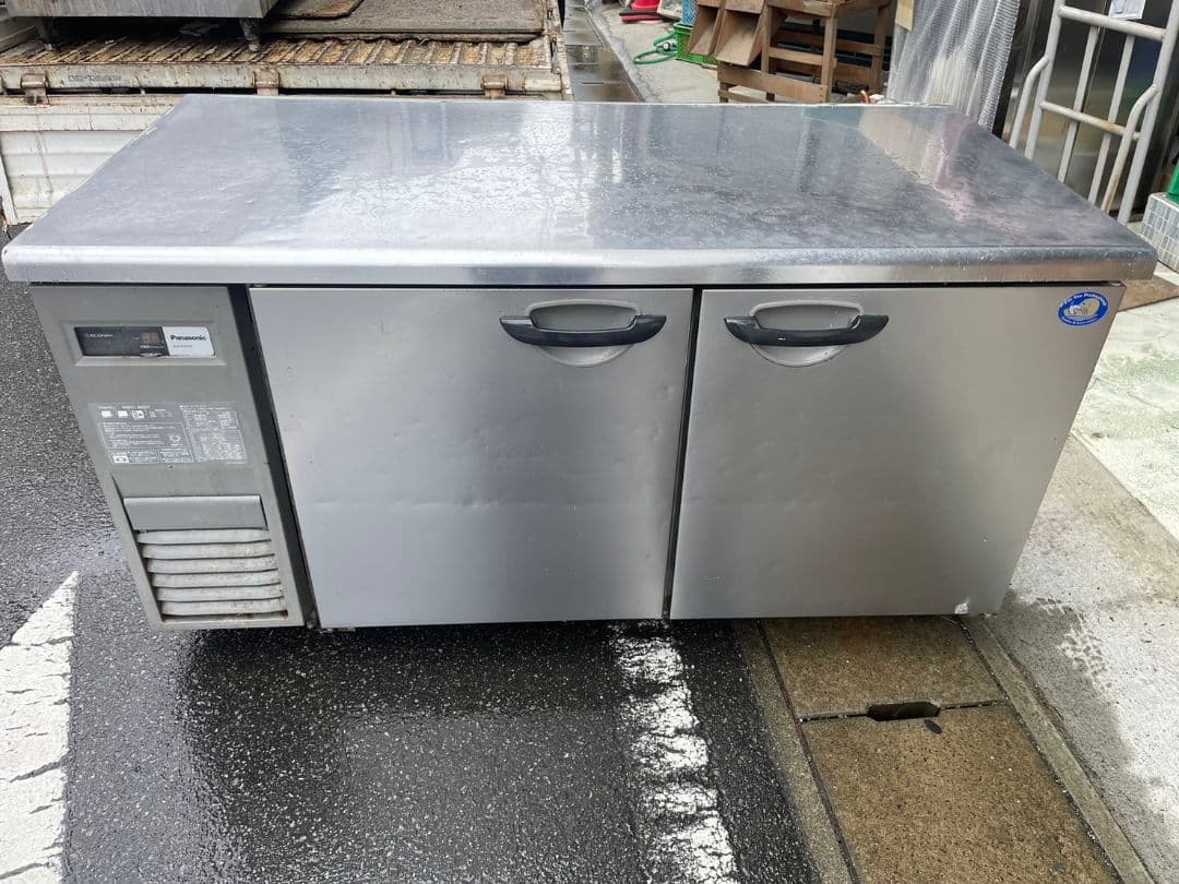 中古 Panasonic SUR-K1571S コールドテーブル 冷蔵庫 2ドア