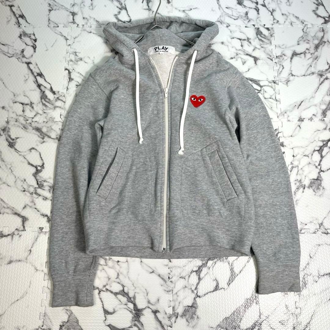 コムデギャルソン　ジップアップパーカー　刺繍