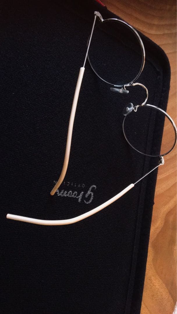 【恵比寿groom 90%off】シルバーメタルフレーム 丸型眼鏡